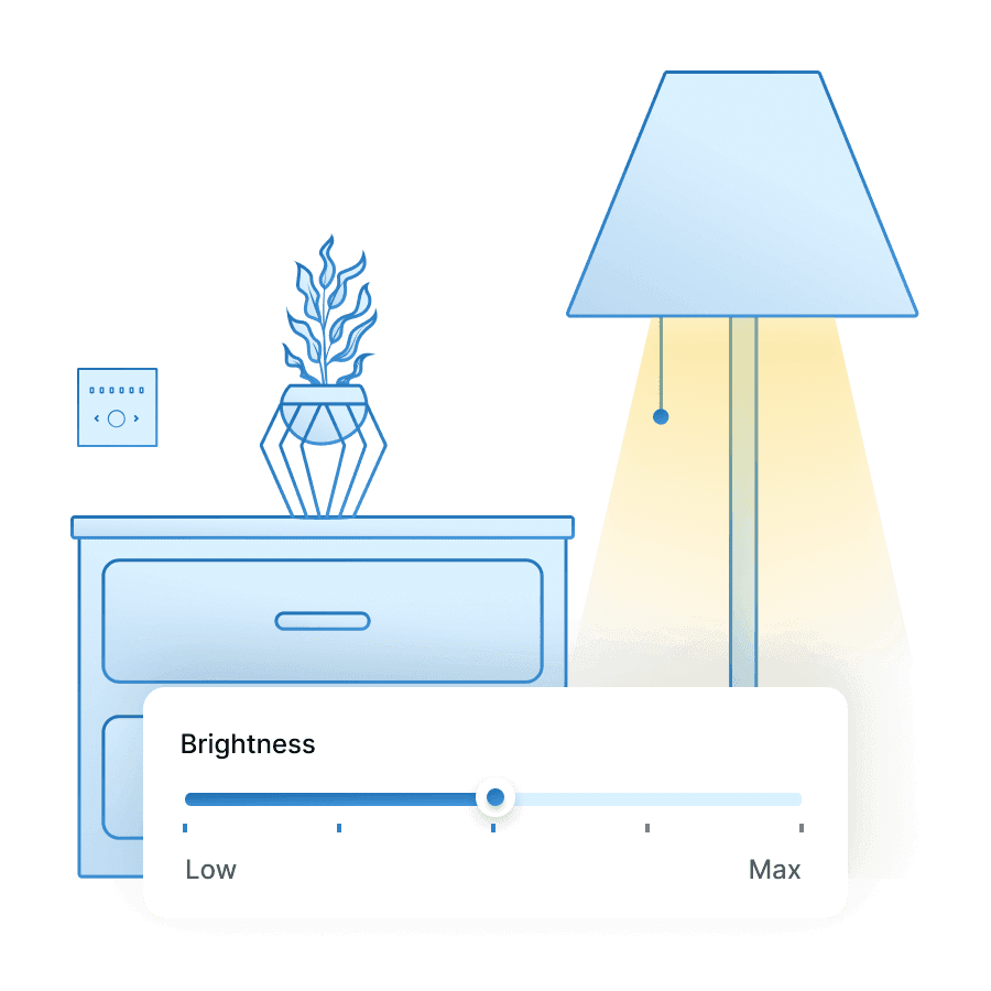 Brightness control settings for the MTronic Smart Dimmer