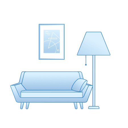 Image with light illustration